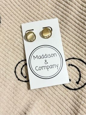 Gold Stud Earrings